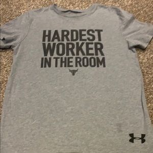 Boys Under Armour Short Sleeve Project Rock Tee